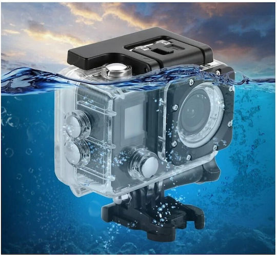 Andowl Qy07k Action Camera 4K Ultra HD Υποβρύχια (με Θήκη) και Wi-Fi Γκρι