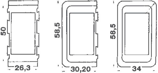 Blue Sea Systems Cadru Comutator în Culoare Albastru 18.FΝ.3900222
