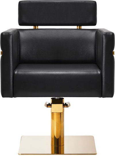 Exquisite Lux Hair Salon Chair Black with Adjustable Height and Hydraulic Lifting