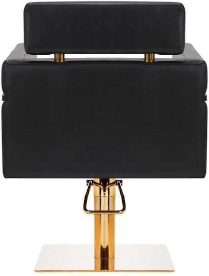 Exquisite Lux Hair Salon Chair Black with Adjustable Height and Hydraulic Lifting
