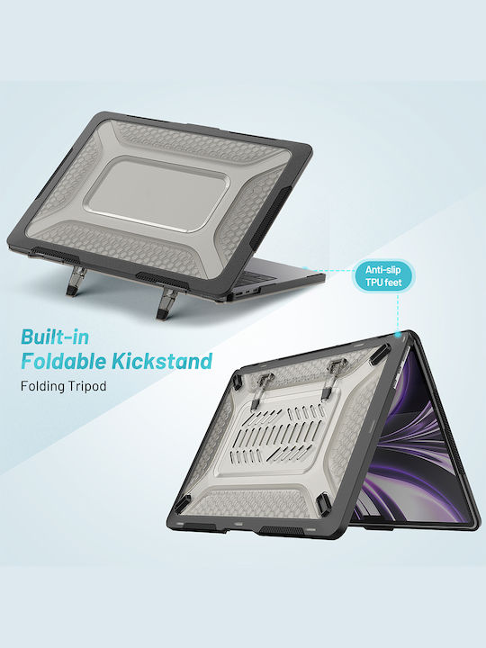 Sonique Icy Guardian Laptoptasche Für Laptop 13,6" Apple MacBook Air 13,6'' 2022 In Schwarz