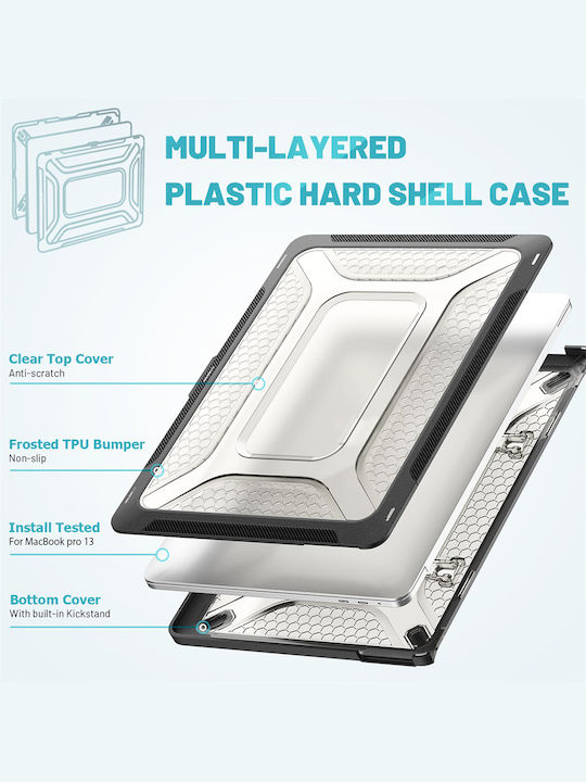Sonique Icy Guardian Laptoptasche Für Laptop 13" Apple MacBook Pro 13" 2018/2020/2022 In Schwarz
