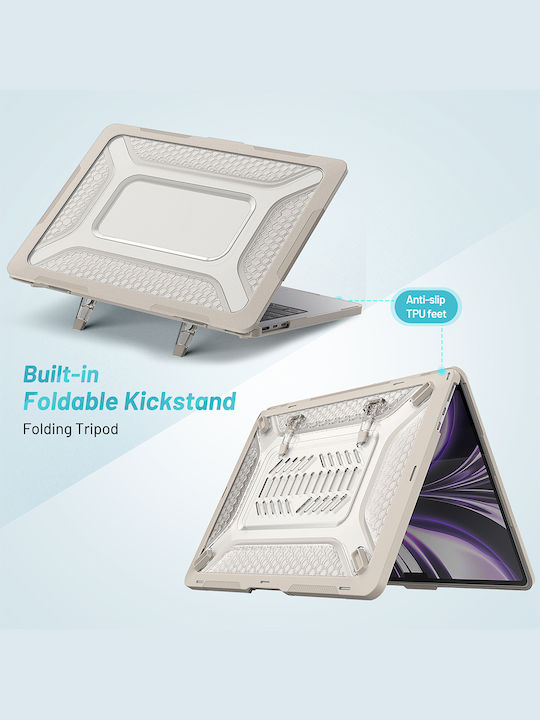 Sonique Icy Guardian Laptoptasche Für Laptop 13,6" Apple MacBook Air 13,6'' 2022 In Beiger Farbe