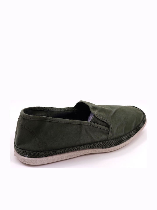 558 Stoff Herren Slip-Ons Schwarz