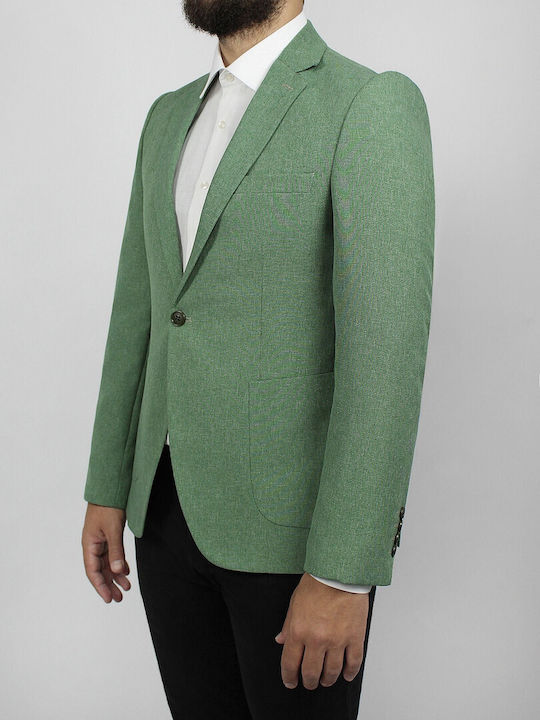 Elite Men's Summer Suit Jacket Green