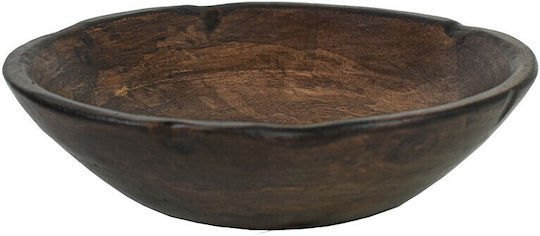 Nakaro Wood Салатна купа Дърво Кафяв 25x25x8см 1бр