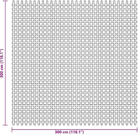 Στρώμα Δαπέδου Κάμπινγκ Πράσινο 3x3 Μ 292 X 292 X 245 Cm
