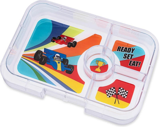 Δοχείο Φαγητού Ενηλίκων Monte Carlo Blue Race Cars 4 Tapas Yumbox