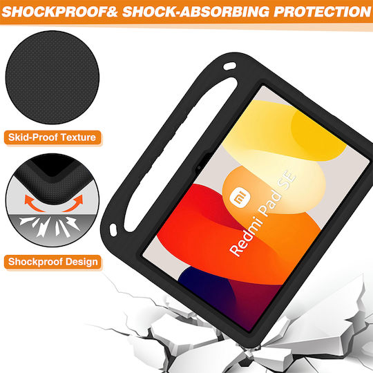 Sonique Jazzy Back Cover για Παιδιά Μαύρη (Xiaomi Redmi Pad SE 11")