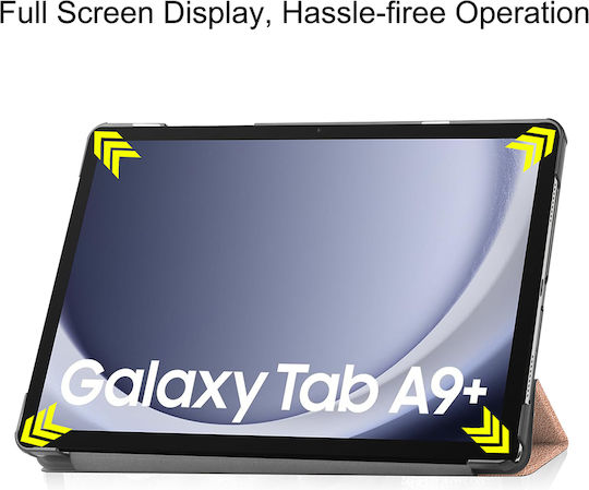 Sonique Flip Cover Durable Rose Golή (Samsung Galaxy Tab A9+ 11)