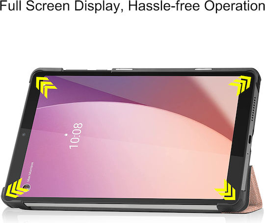 Sonique Smartcase Slim Flip Cover Durabilă Rose Gold (Lenovo Tab M8 4gen 8.3)
