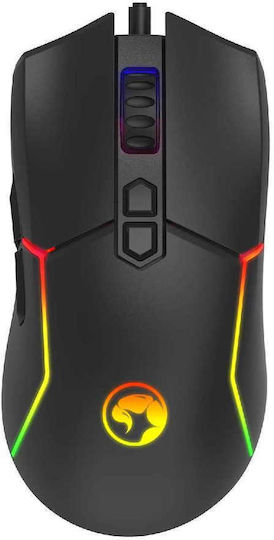 Marvo M655 RGB Gaming Ποντίκι 12000 DPI Μαύρο