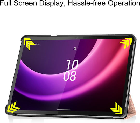 Sonique Flip Cover Ανθεκτική Ροζ Χρυσή (Lenovo Tab P11 2nd Gen 11.5)