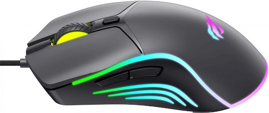 Havit MS1029 RGB Gaming Ποντίκι 7200 DPI Μαύρο