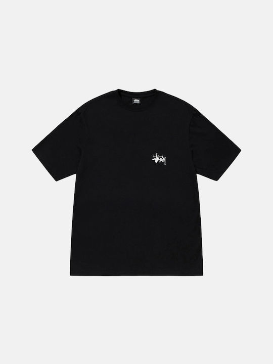 Stussy Herren T-Shirt Kurzarm Schwarz