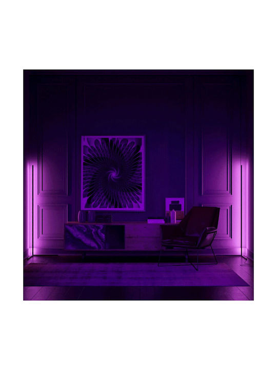 Mozos LED Stehleuchte H140cm. mit RGB Licht Schwarz