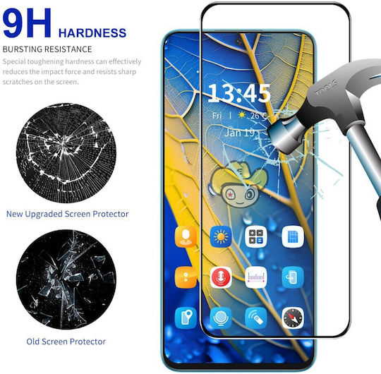Enkay Vollflächig gehärtetes Glas (Redmi Note 13 Pro 4G / Poco M6 Pro 4G)
