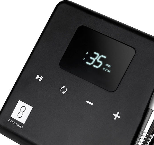 Ocho Pro Τροχός Νυχιών Ρεύματος 65W Μαύρος με 35000 Στροφές ανά Λεπτό