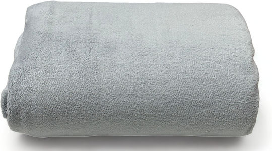 Olia Home Κουβέρτα Fleece Υπέρδιπλη 220x240εκ. Γκρι 96.108
