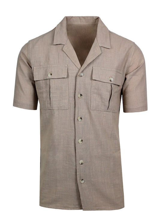 Cardinal Men's Shirt Cotton Beige