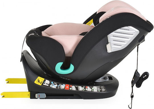 Moni Serengeti Детско Столче за Кола i-Размер с Isofix Gently Pink 0-36 кг