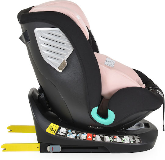 Moni Serengeti Детско Столче за Кола i-Размер с Isofix Gently Pink 0-36 кг
