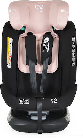 Moni Serengeti Детско Столче за Кола i-Размер с Isofix Gently Pink 0-36 кг