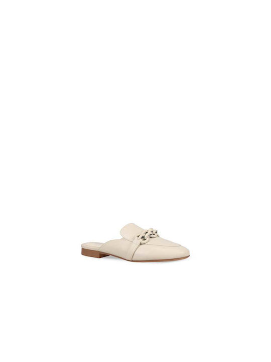 Flat Mules σε Λευκό Χρώμα