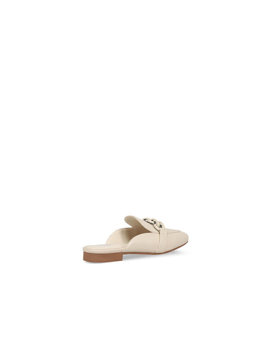 Flat Mules σε Λευκό Χρώμα