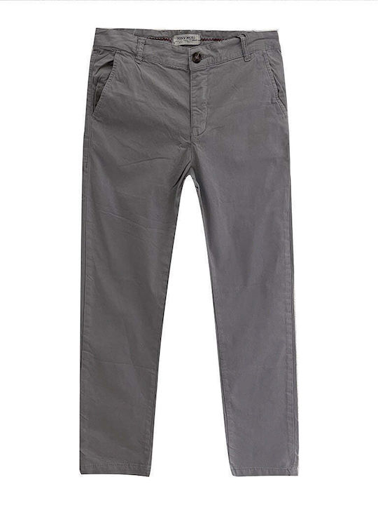 Ustyle Herrenhose Chino Elastisch Gray