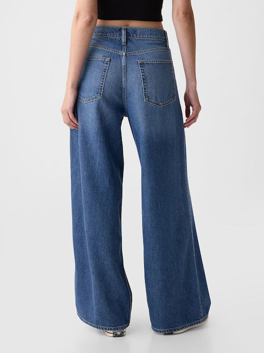 Damenjeans Mittelhohe Taille in Weit geschnittener Linie
