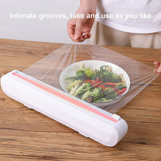 Plastic Roll Dispenser White 37x5x6.5cm ZE1AG73QWS18