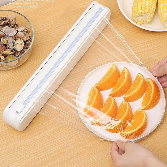 Plastic Roll Dispenser White 37x5x6.5cm ZE1AG73QWS18