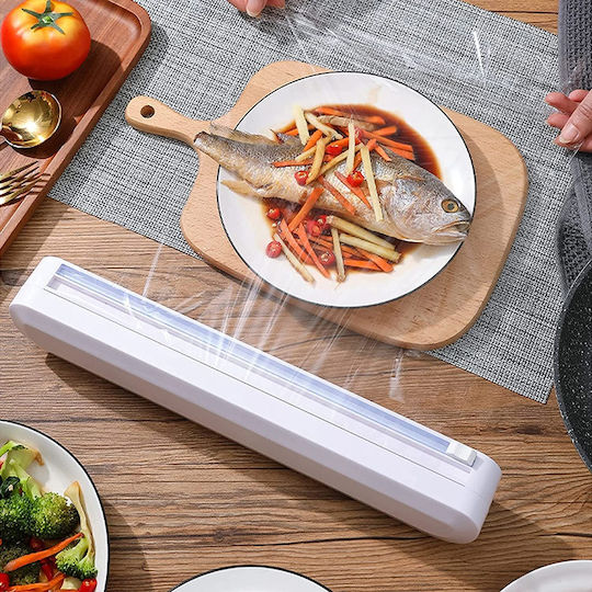 Plastic Roll Dispenser White 37x5x6.5cm ZE1AG73QWS18