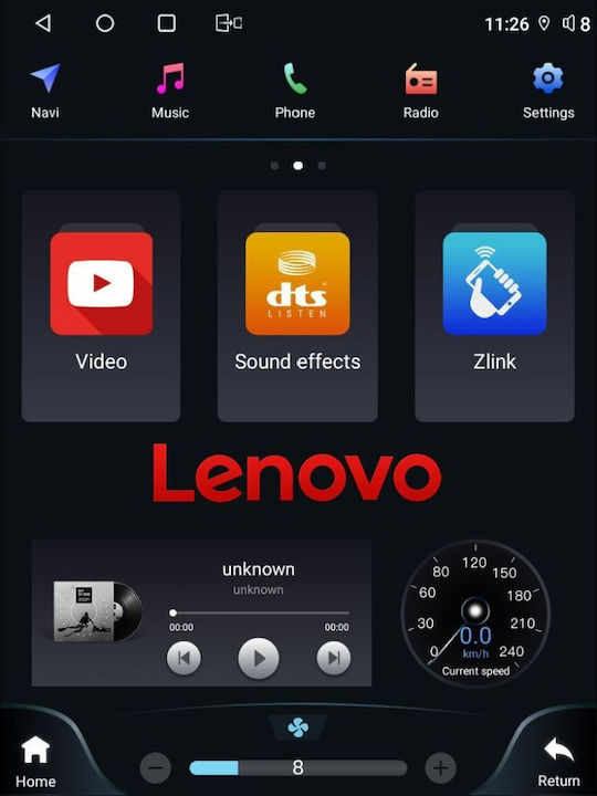 Lenovo Ηχοσύστημα Αυτοκινήτου για Ford Fiesta 2008-2017 (Bluetooth/USB/WiFi/GPS/Apple-Carplay/Android-Auto) με Οθόνη Αφής 9.7"