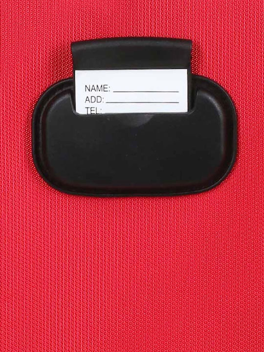 Medium Suitcase 66x44x29 Airtex Waterproof Red Fabric 4 Wheels Unbreakable Zipper 290nul22 29022-06
