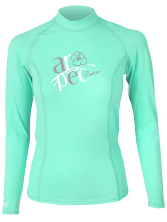 Aropec Women's Long Sleeve Sun Protection Shirt Turquoise