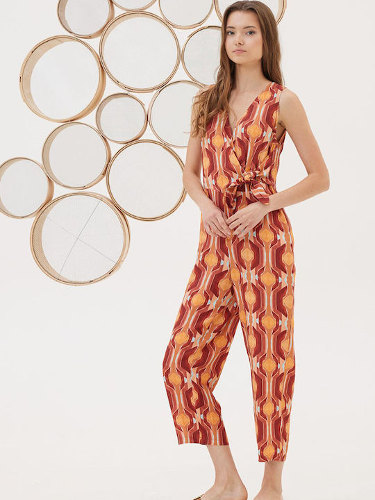 Women's Sleeveless One-piece Suit Henna