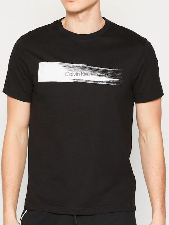 Calvin Klein T-shirt Bărbătesc cu Mânecă Scurtă Negru