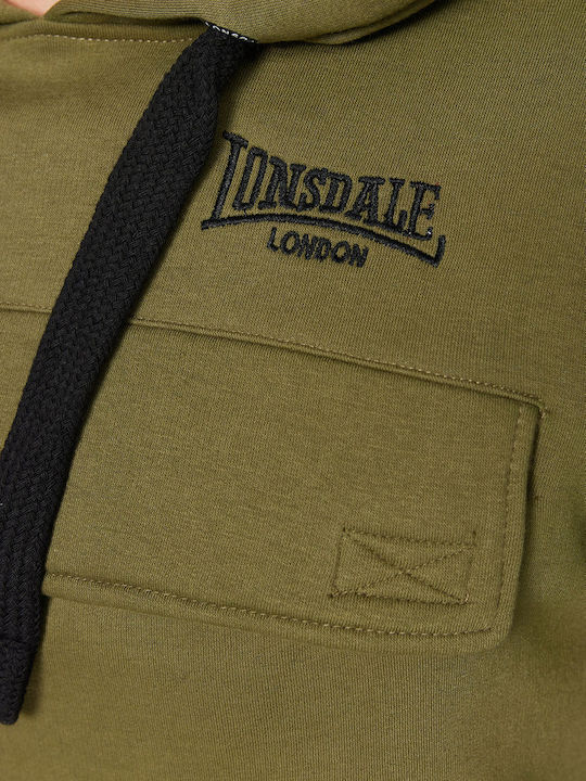 Rushen Sweatshirt mit Kapuze Olive/Black