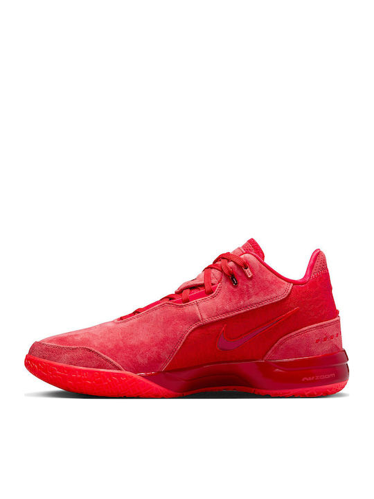LeBron NXXT Gen AMPD Low Basketball Shoes University Red / Bright Crimson