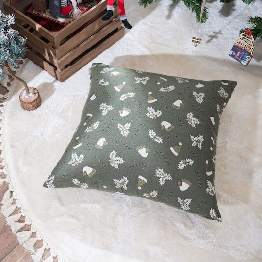 Teoran Christmas Decorative Square Pillowcase 65x65cm