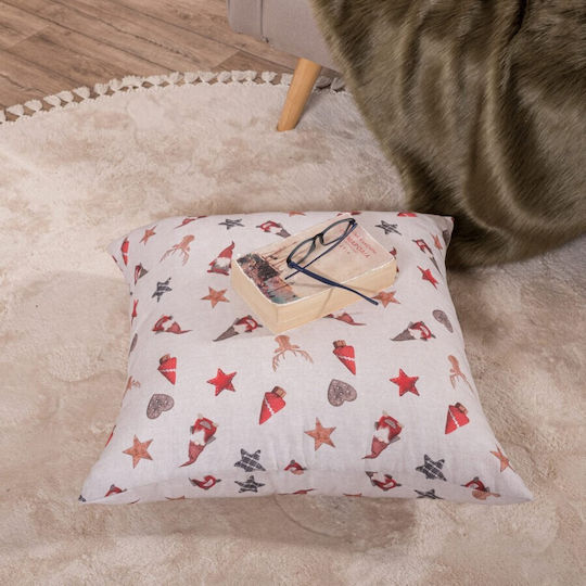 Teoran Christmas Decorative Square Pillowcase Hilden 65x65cm