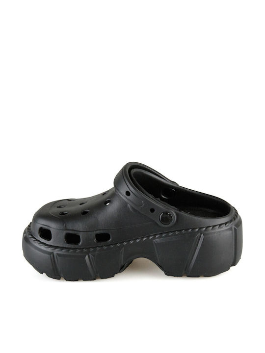 Silia D Damen Clogs Schwarz