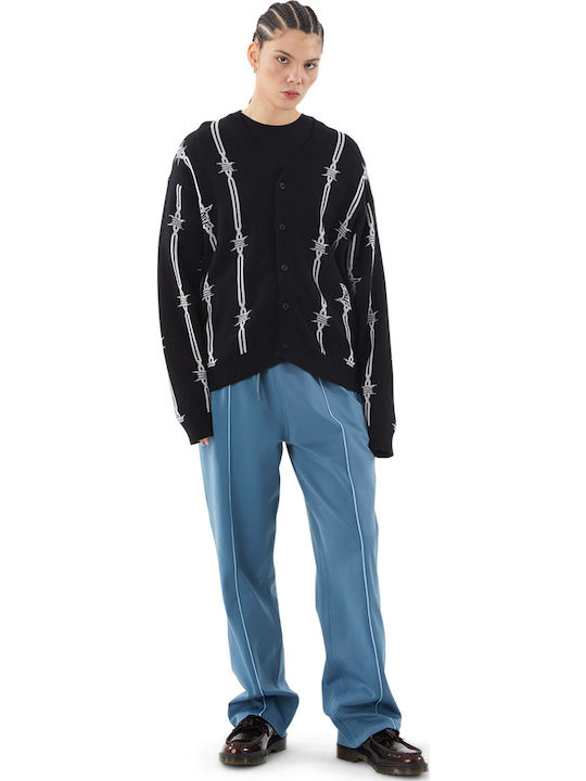 Barbed Wire Cardigan Men's Cardigan Black
