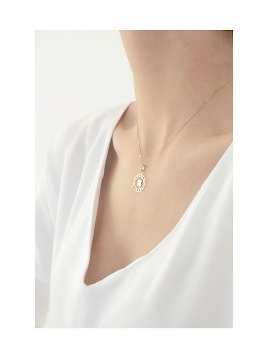 Kritsimis Charm aus Gold 14K mit Zirkon