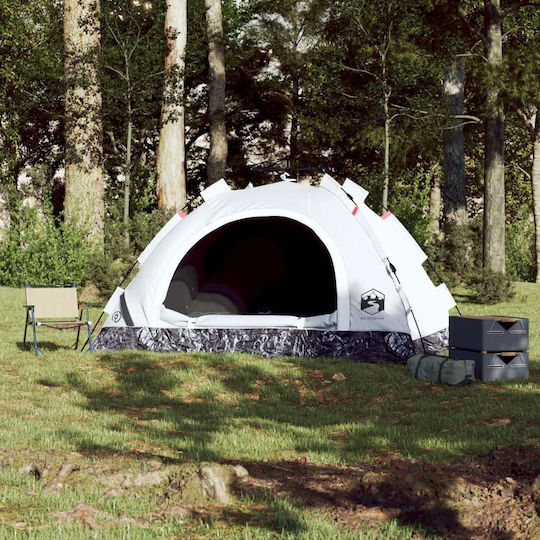 vidaXL Σκηνή Camping Igloo Λευκή για 2 Άτομα 200x150x120εκ.