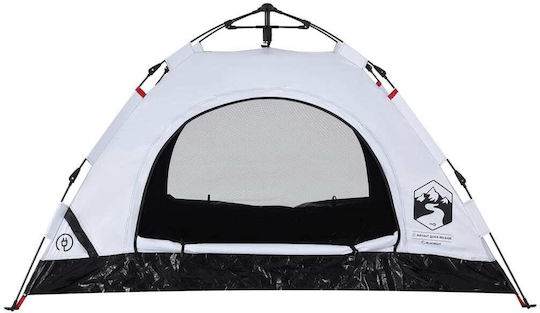 vidaXL Σκηνή Camping Igloo Λευκή για 2 Άτομα 200x150x120εκ.