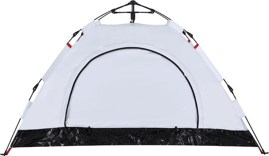 vidaXL Σκηνή Camping Igloo Λευκή για 2 Άτομα 200x150x120εκ.