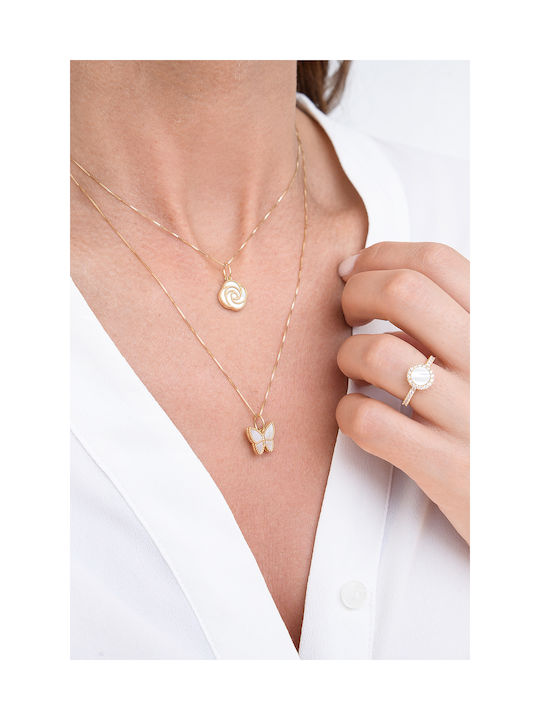 Kritsimis Bubbles Necklace from Gold 14K